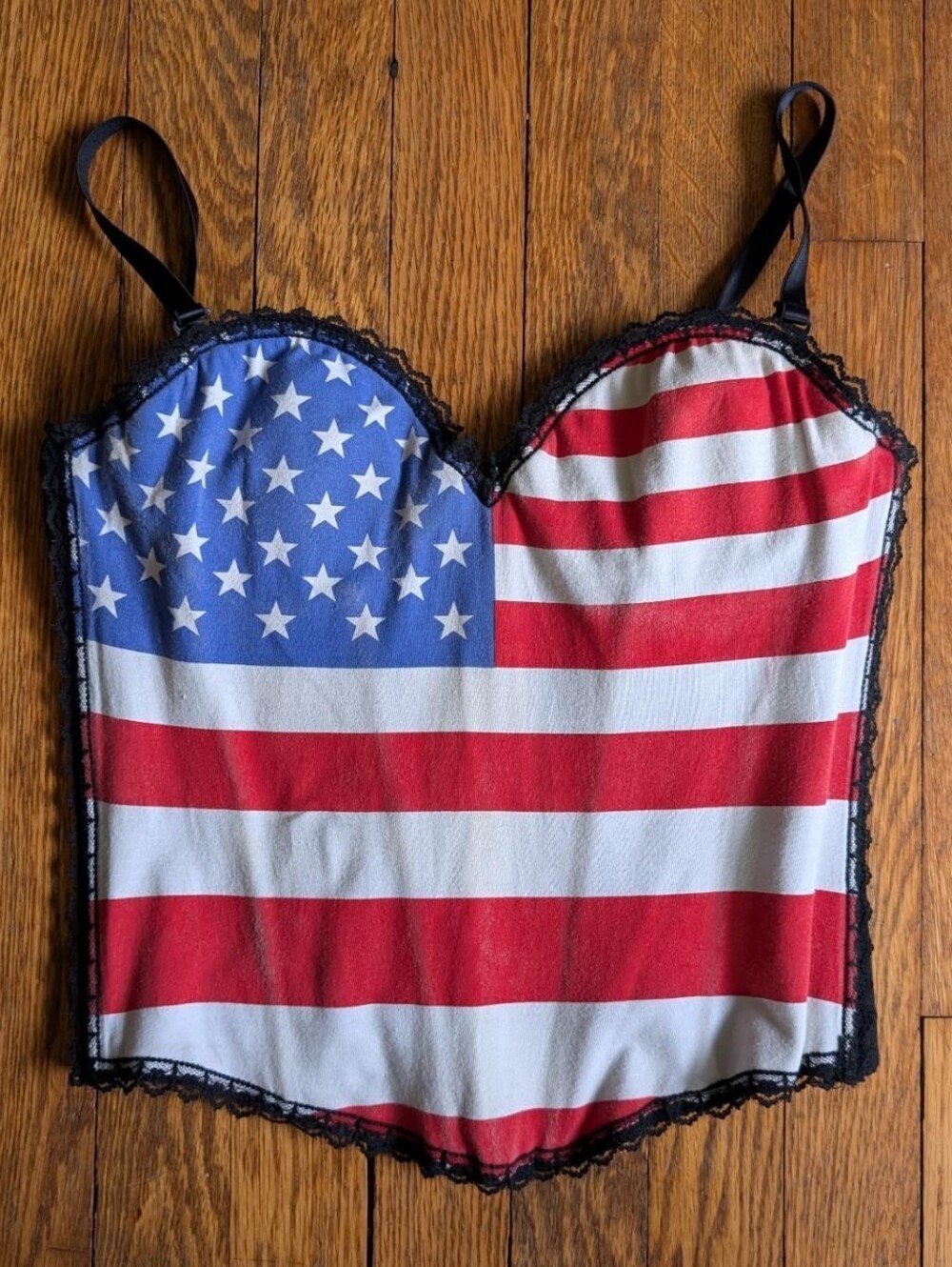 American Flag Corset Top Bustier